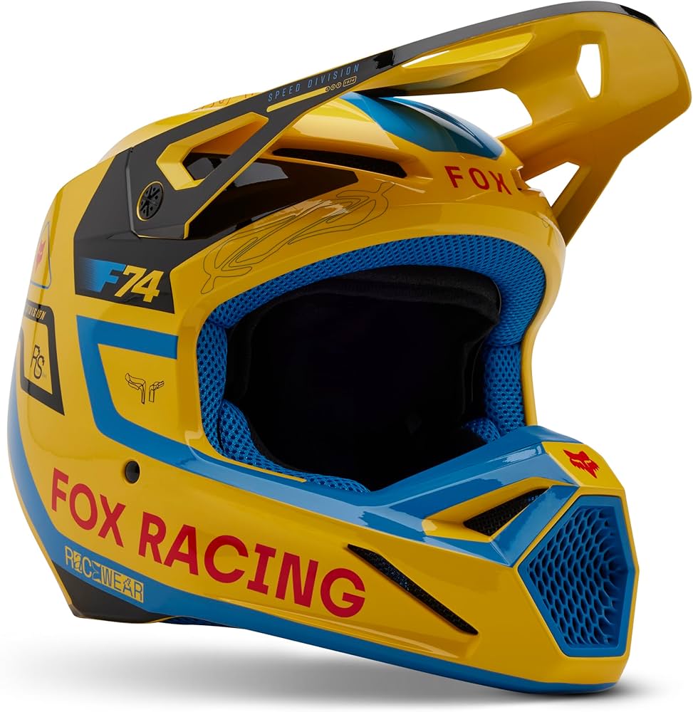 FOX Racing V1 オフロードヘルメット Amazon.com: Fox Racing Unisex V1 Motocross Dirt Bike Helmet, Pale